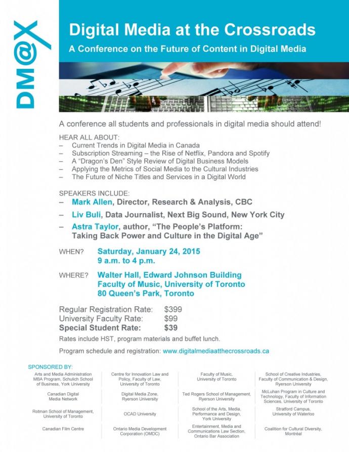 Digital Media 2015 flyer