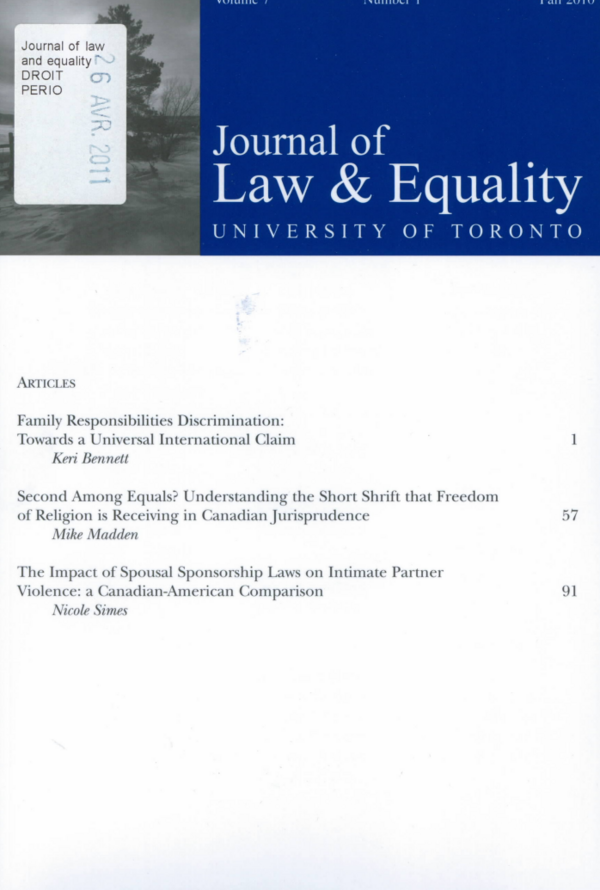 Journal of Law & Equality 